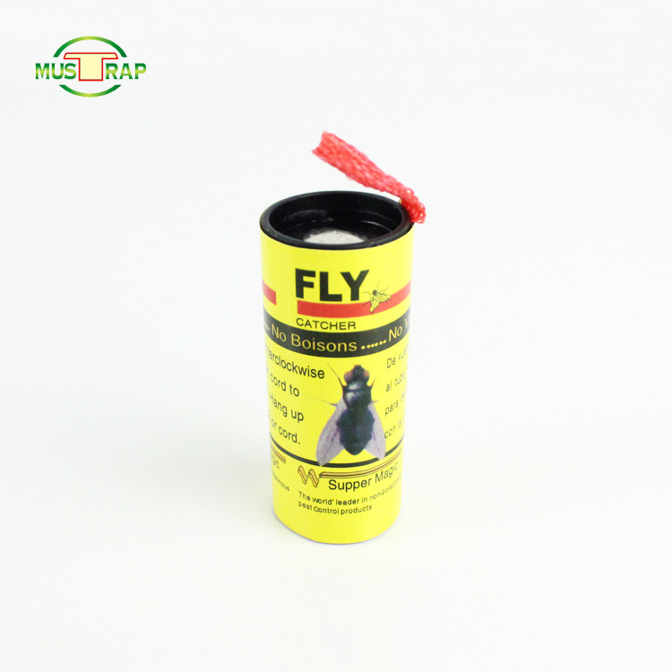 With 4 Rolls Sticky Catch Flies Paper Flying Glue Trap Ribbon Fly Catcher