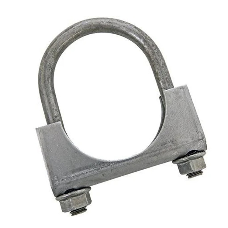 jinwo Stainless Steel Material Clamp-on Flexi Tube Joint Preformed Band Stuck Types U Bolts Exhaust Pipe Muffler U Clamp