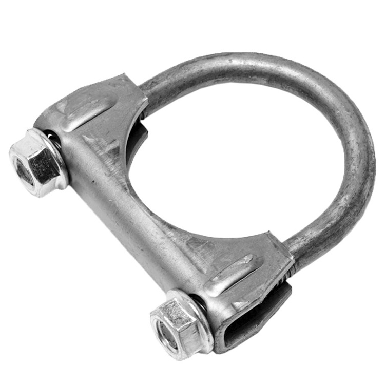 jinwo Stainless Steel Material Clamp-on Flexi Tube Joint Preformed Band Stuck Types U Bolts Exhaust Pipe Muffler U Clamp