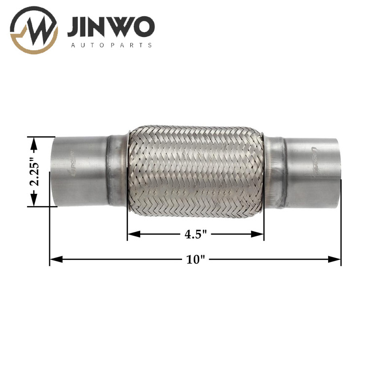 Jinwo 2 Inch Car Exhaust Flex Pipe Stainless Steel Flexible Systems with Auto Interlock Factory-Joint Bellows