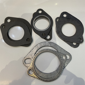 3" inch 2 Bolt Exhaust Flange And Exhaust Gasket Set High Performance