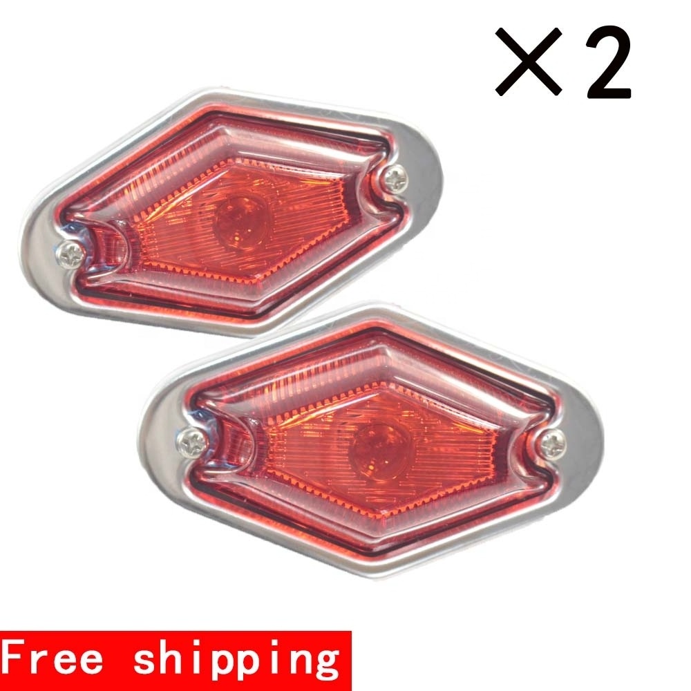 LED AUTOLAMPS 44AME AMBER REFLECTIVE LED SIDE MARKER LAMP/LIGHT TRUCK TRAILER