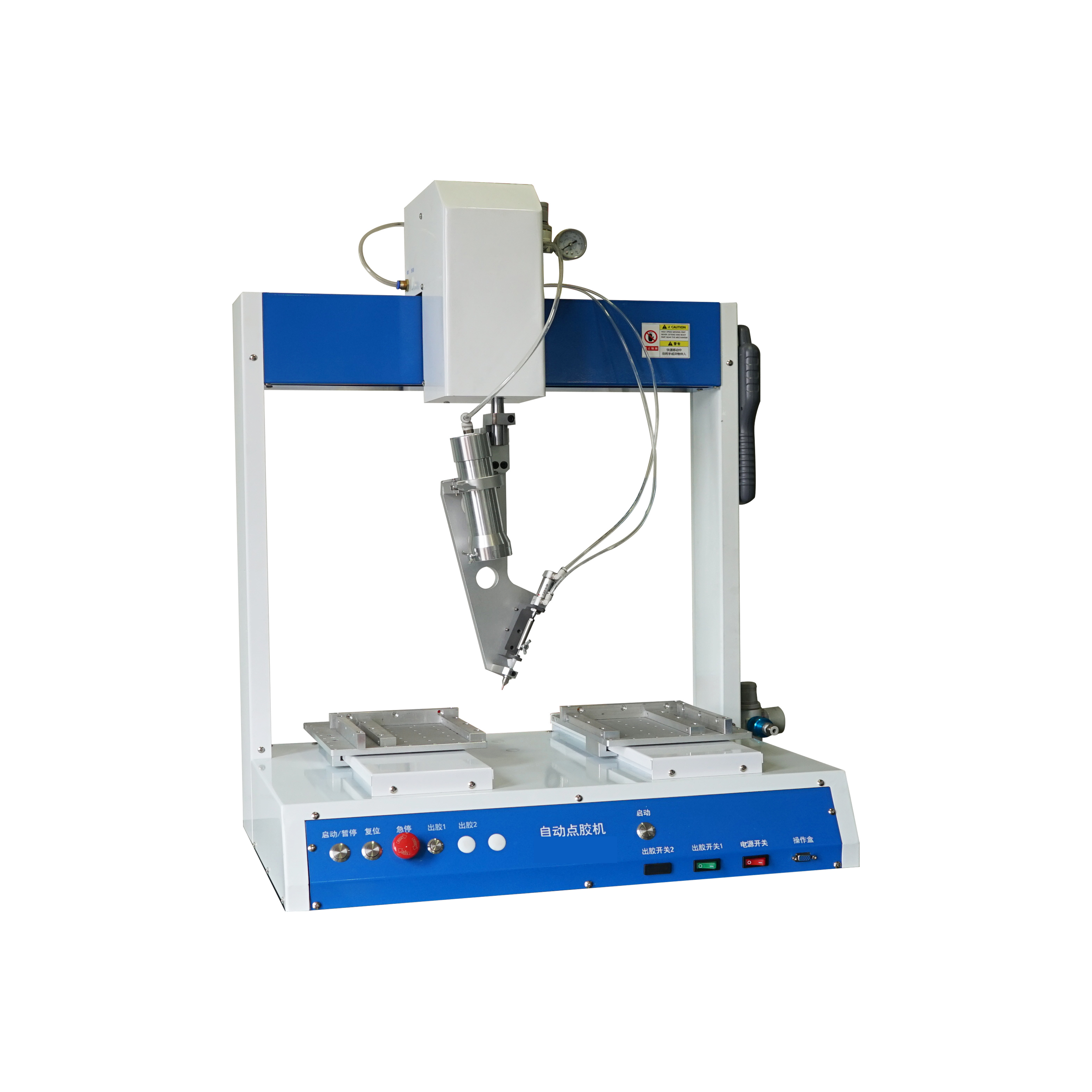 Automatic Dispenser Machine Double Platform Automatic Glue Dispensing Machine With R Rotary Axis automat glue dispenser