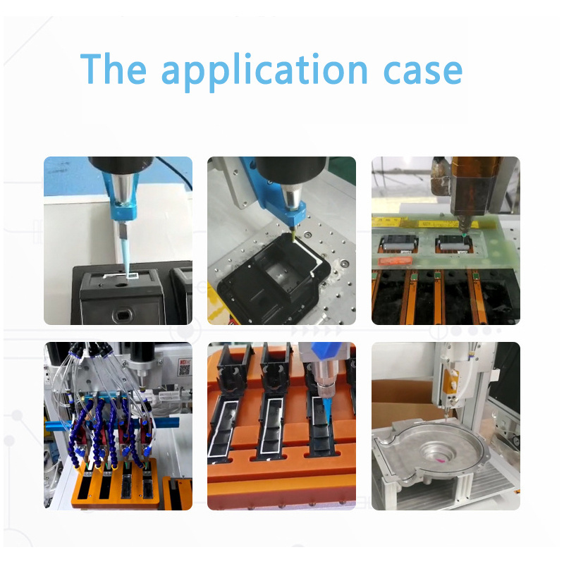 Automatic Dispenser Machine Double Platform Automatic Glue Dispensing Machine With R Rotary Axis automat glue dispenser