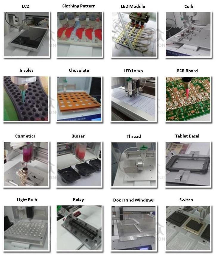 Paint silicone AB gule Pcb Epoxy Resin Dispensing Machine Four Axis Glue Dispensing Machine With R Rotary Axis dispenser glue