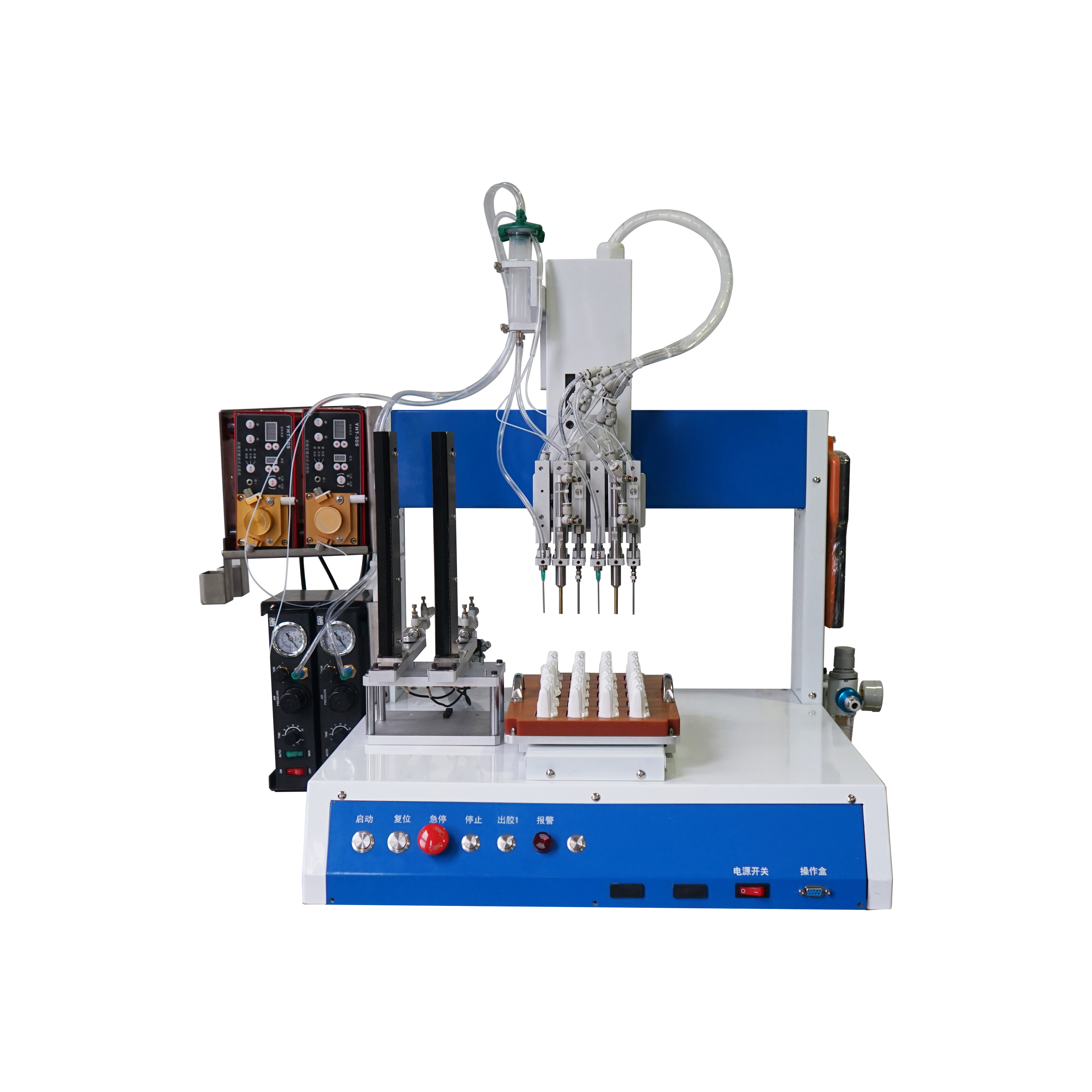 Blue Tooth Headphone Assembling Glue Dispensing and Magnets Assembly Automatic Machine  Model331IIC