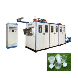 Customized Automatic Cam PP PE PET HIPS GPPS Disposable Plastic Cup Thermoforming Making Manufacturing Plastic Machine Making