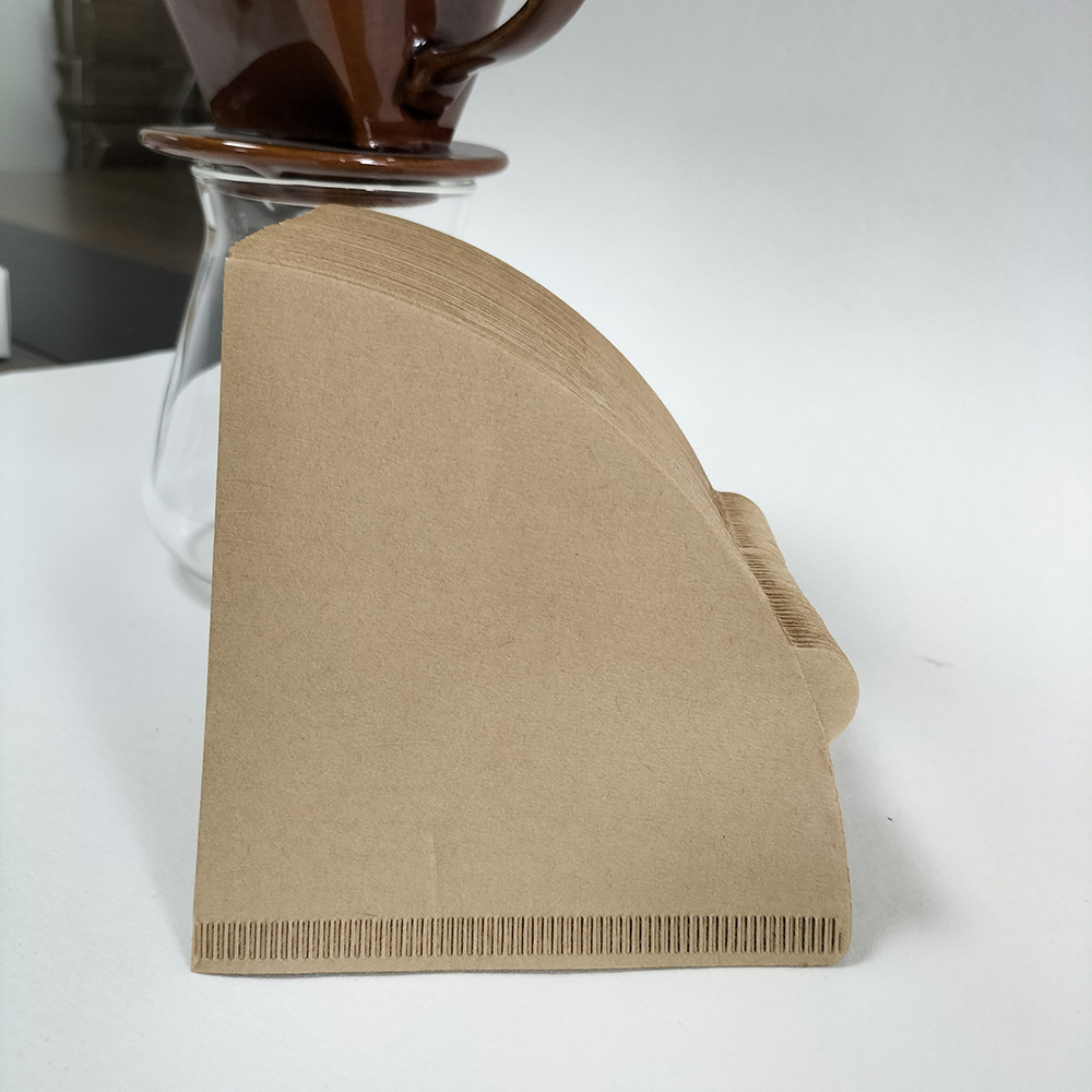 V Filter 02 Natural Unbleached Cone Coffee Filters Disposable Pour Over Coffee Filter (2-4 Cups)