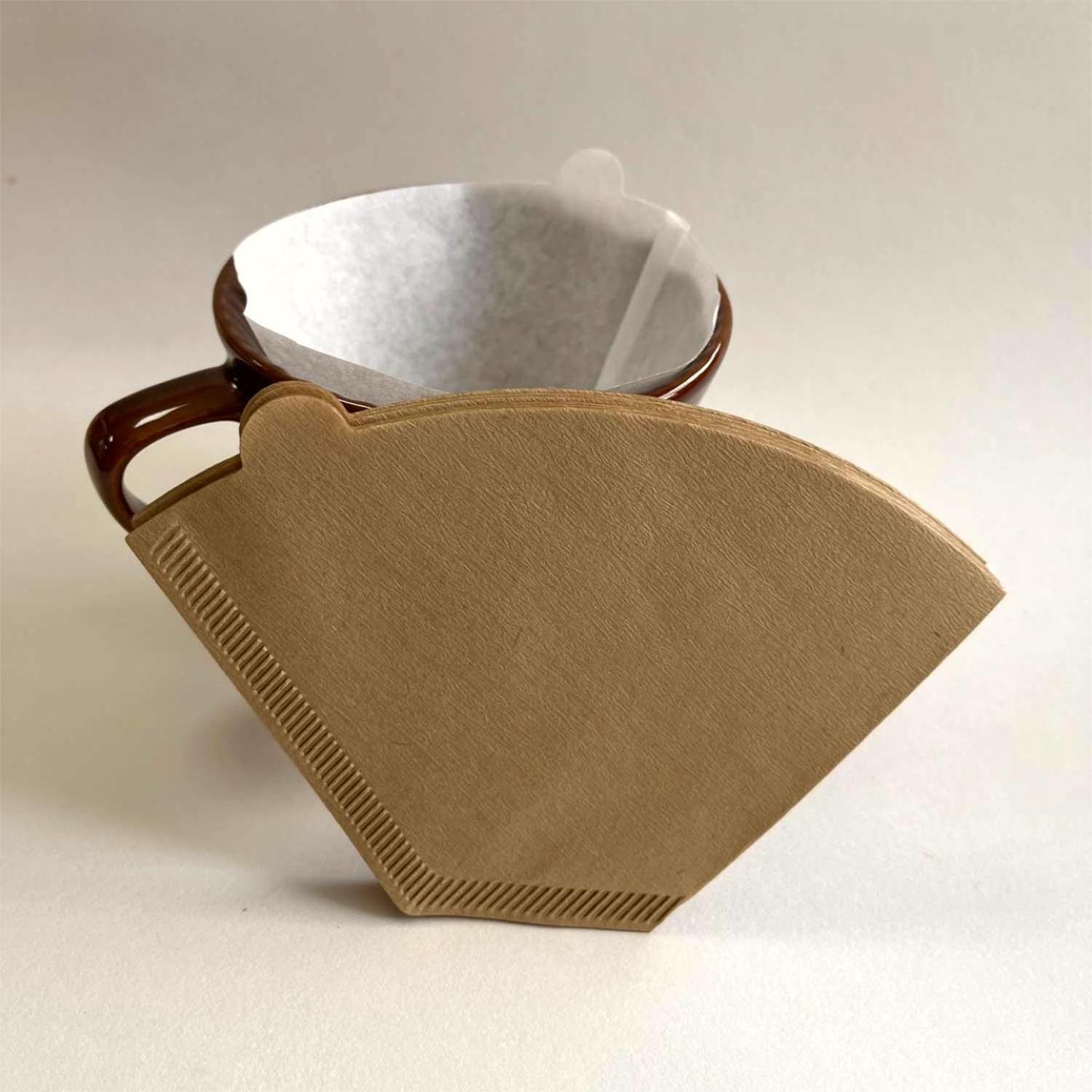 #4 Unbleached Paper Cone Coffee Filters Fit Coffee Maker & #4 Cone Coffee Dripper