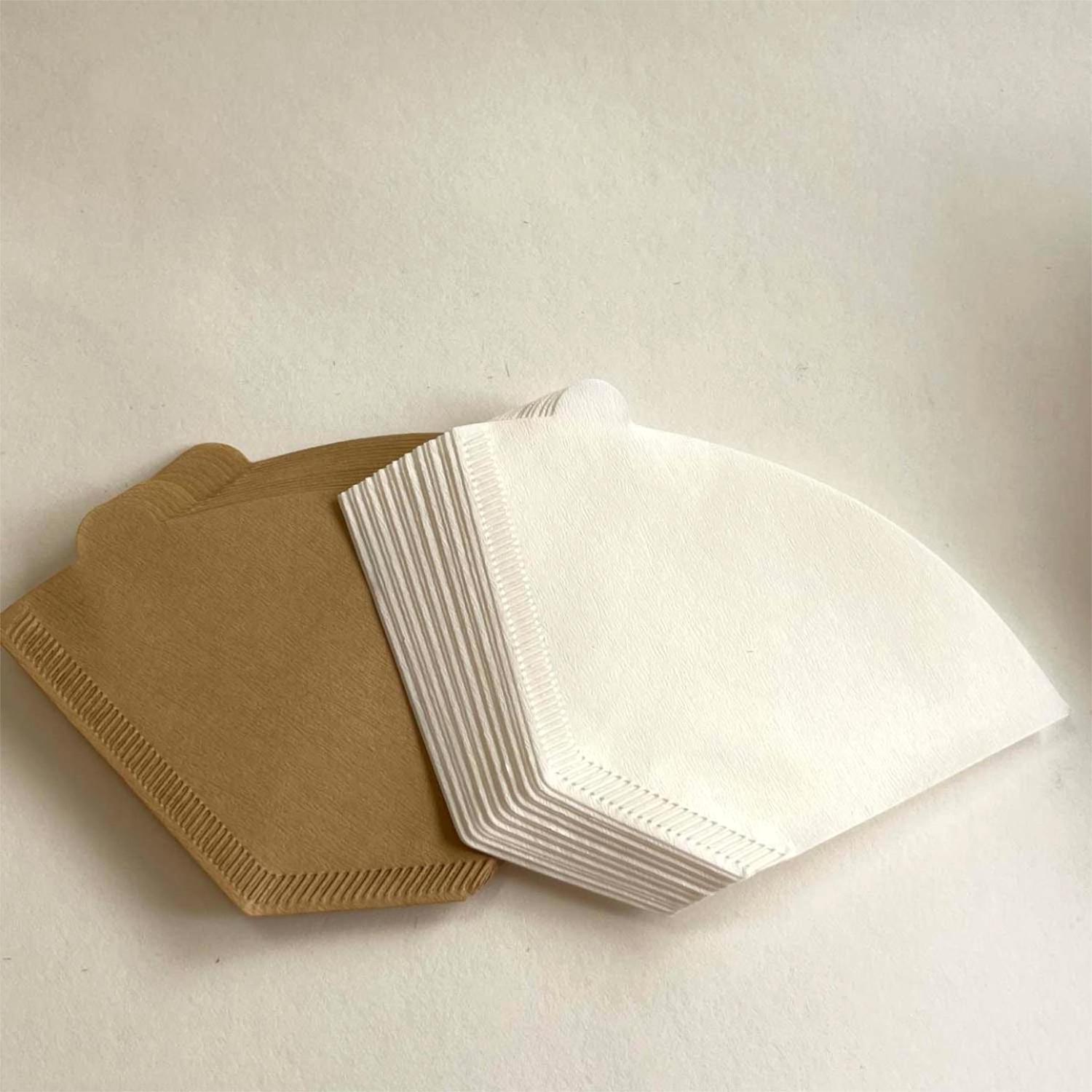 #4 Unbleached Paper Cone Coffee Filters Fit Coffee Maker & #4 Cone Coffee Dripper