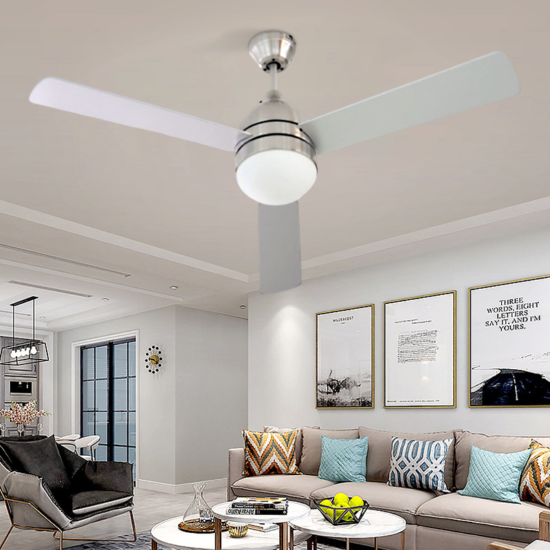 Modern Low Price Customized Commercial Imported Flush Mount Electric Ceiling Fan With Light