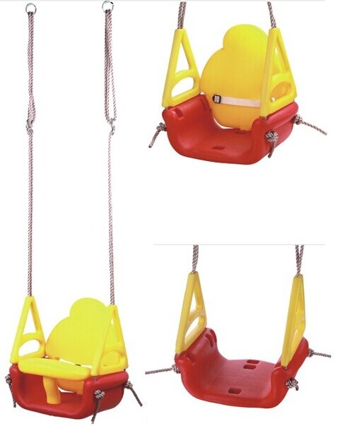 Hot selling Plastic3 in 1 Kids Swing Seat,Detachable Infant outdoor indoor baby swing kids toy for climbing wooded frame