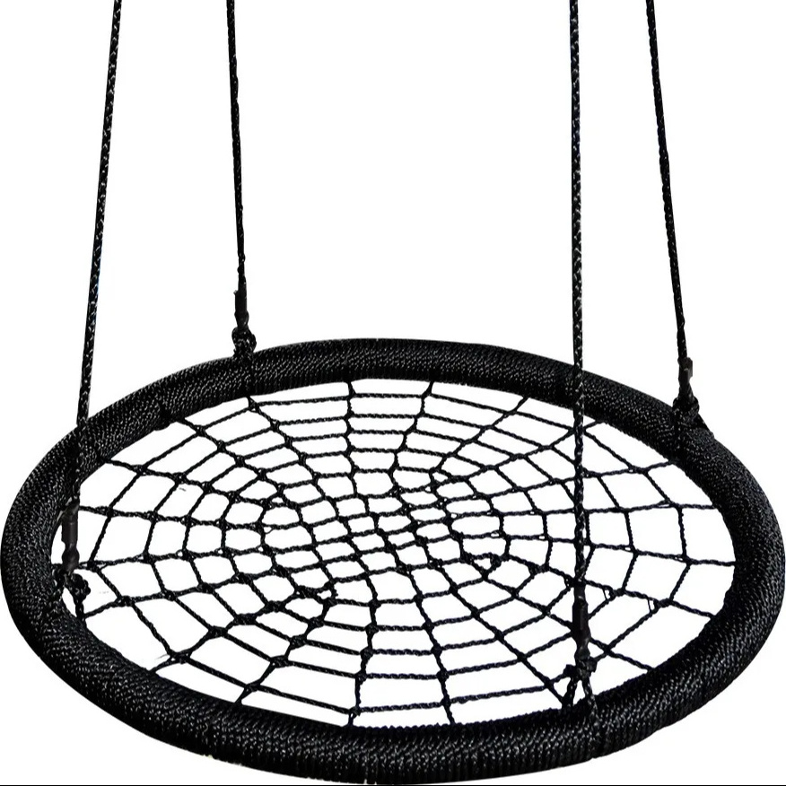 Hot sale outdoor cheaper small metal nest swing playground swing seat bird nest spiders web UFO SWING