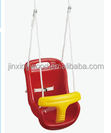 Hot selling outdoor indoor Baby Plastic Deluxe Toddler Swing seat plastic toddler swing for wooden frame