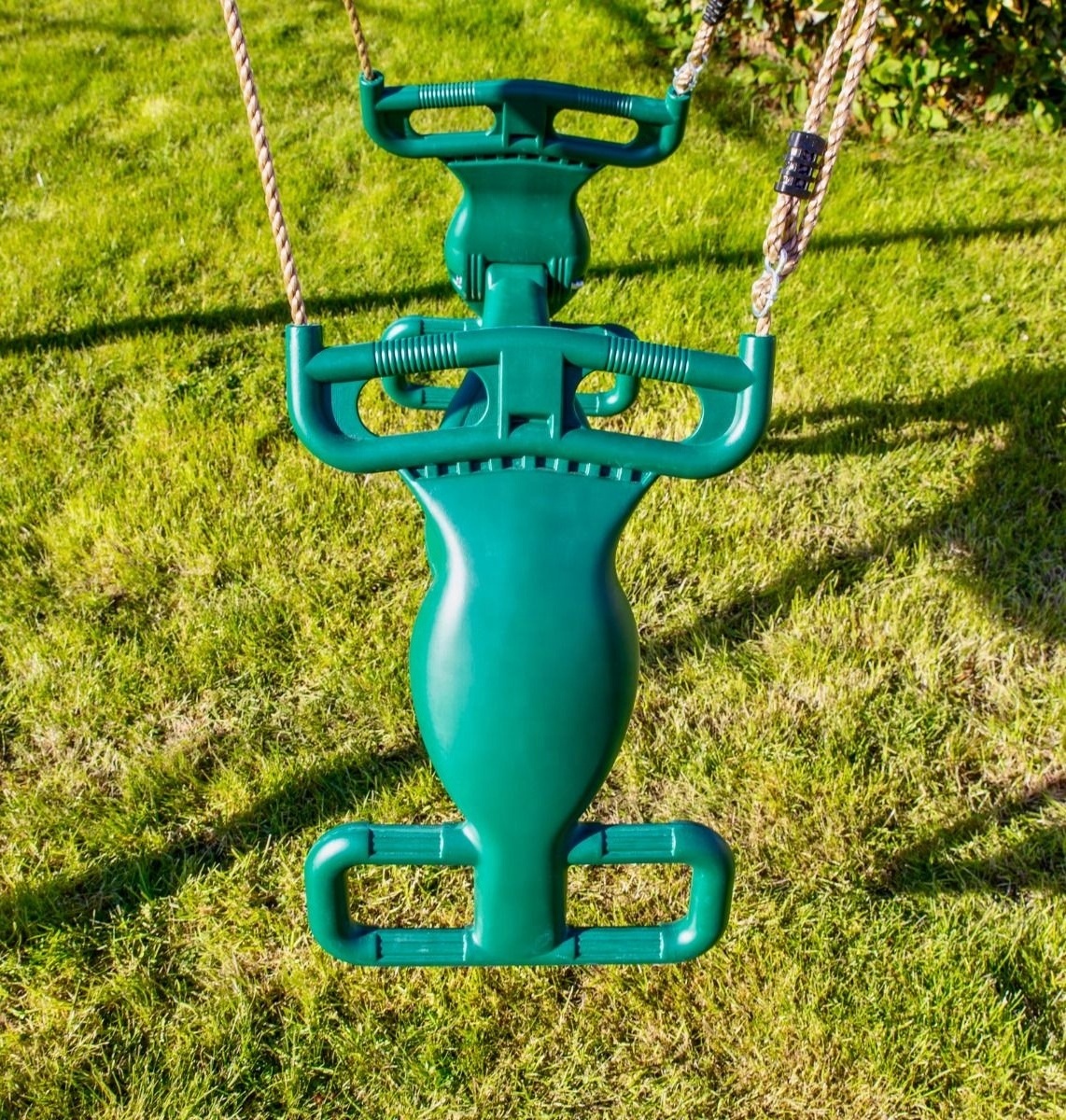 Plastic Tandem Glider Two Child Swing Seat Patiao Double glider swing seat