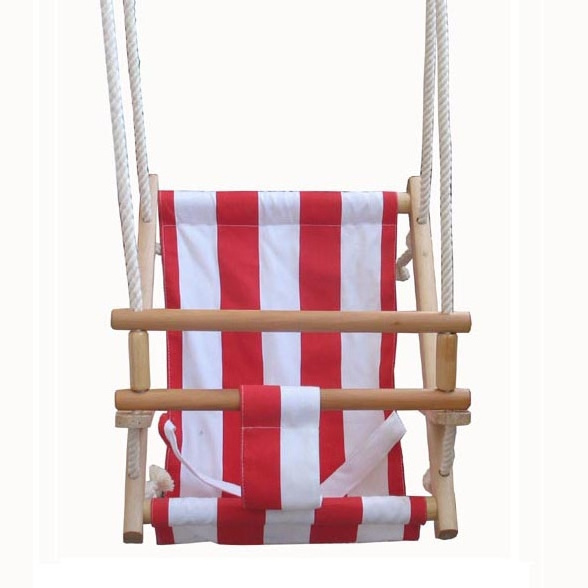 Canvas baby seat WOODEN CRADLE SWING  kids swing wooden swing with TUV/ EN71-8