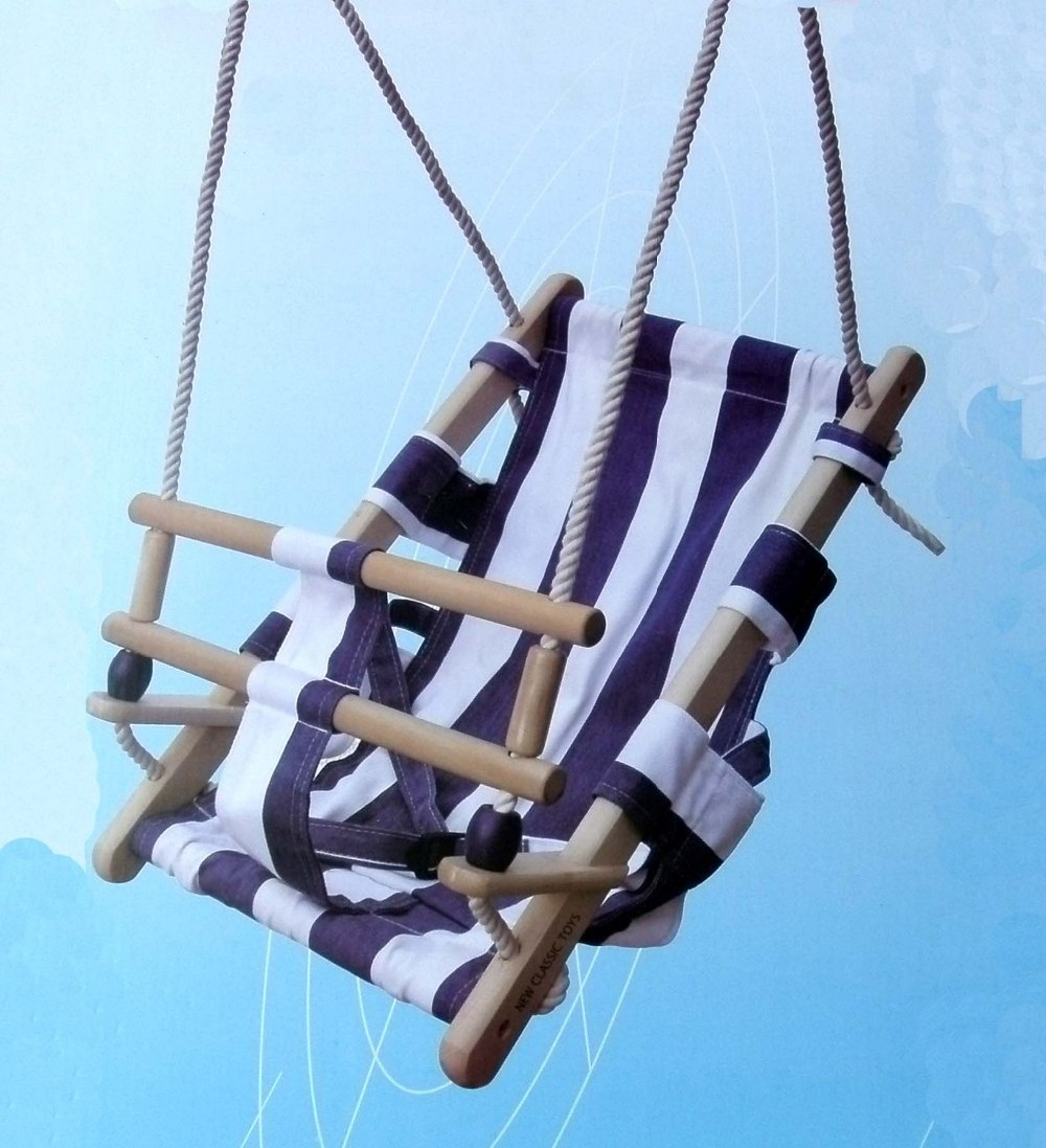 Canvas baby seat WOODEN CRADLE SWING  kids swing wooden swing with TUV/ EN71-8