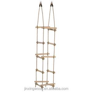 wooden rope ladder Swing Set Accessory for Kids Backyard Wooden Swing Set