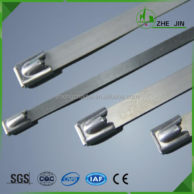 Zhe Jin Best Selling Ball Lock Covered PVC Coated Stainless Steel Cable Tie