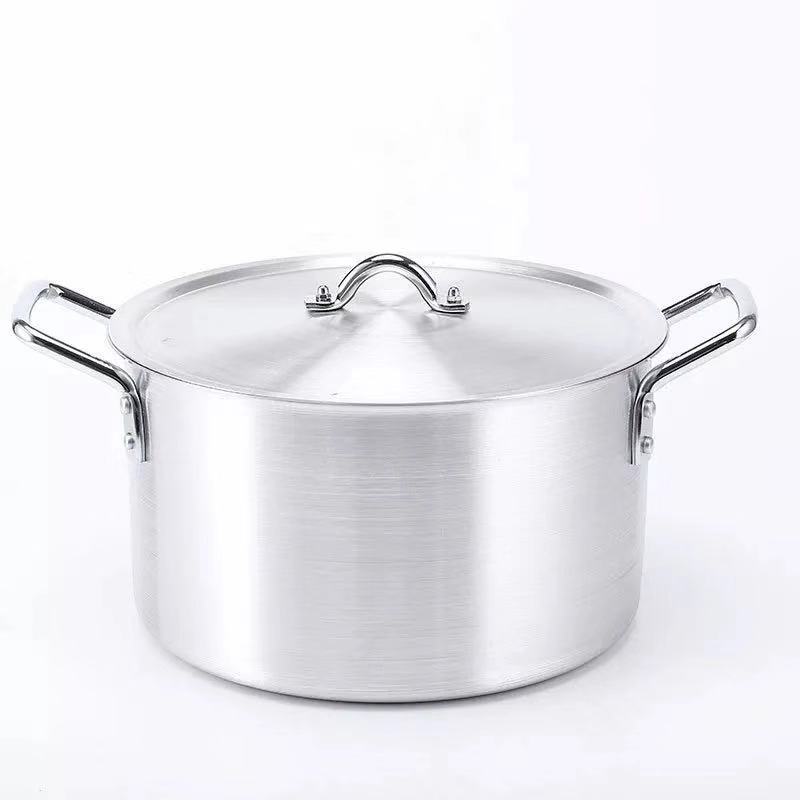 7 Pcs Aluminum Pressure Cooker Pot16-28 Stockpot Food Steamer Detonation product The iron handle