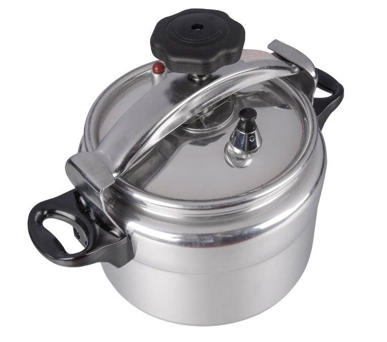 Aluminium pressure cooker with mirror polish and bakelite handle 4L or 4Litre