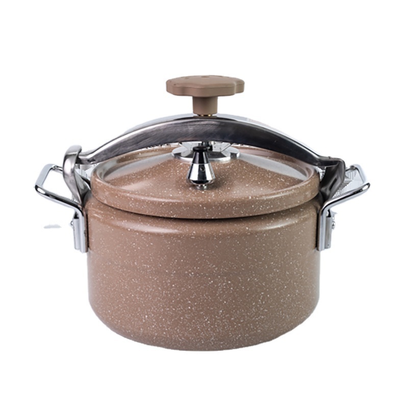 Aluminum pressure cooker with marble coating cookware nonstick