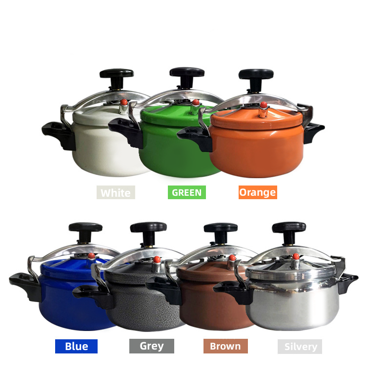 Factory non stick aluminum pressure cookers with mirror polish with bakelite handle