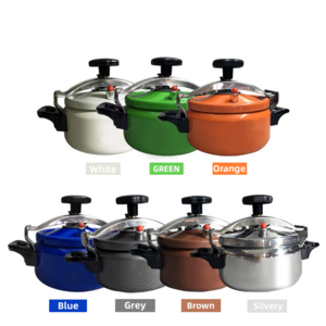 Factory non stick aluminum pressure cookers with mirror polish with bakelite handle