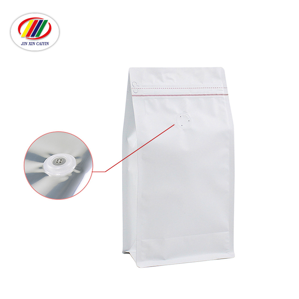 Best selling reusable food pouch side gusset ziplock resealable foil bag one way valve coffee sachet packaging