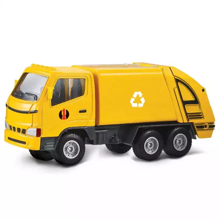 Hot Selling Alloy Toys Garbage Truck Diecast Collectible Model Cars For Kids Toys Vehicles With Good Quality Alloy Toy Car