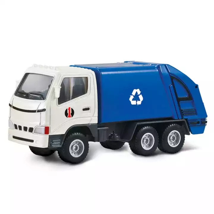 Hot Selling Alloy Toys Garbage Truck Diecast Collectible Model Cars For Kids Toys Vehicles With Good Quality Alloy Toy Car