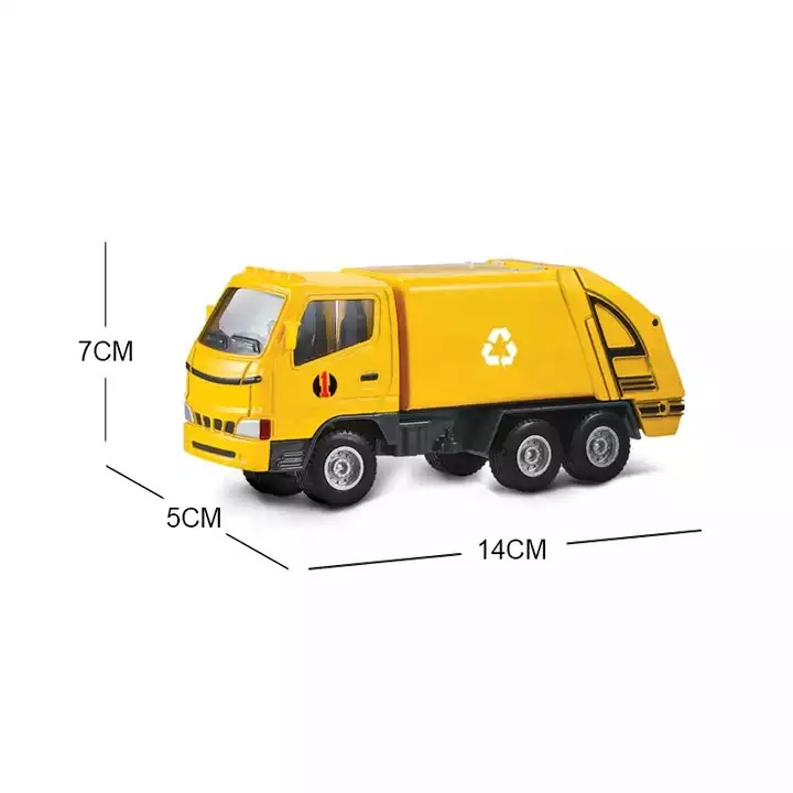 Hot Selling Alloy Toys Garbage Truck Diecast Collectible Model Cars For Kids Toys Vehicles With Good Quality Alloy Toy Car