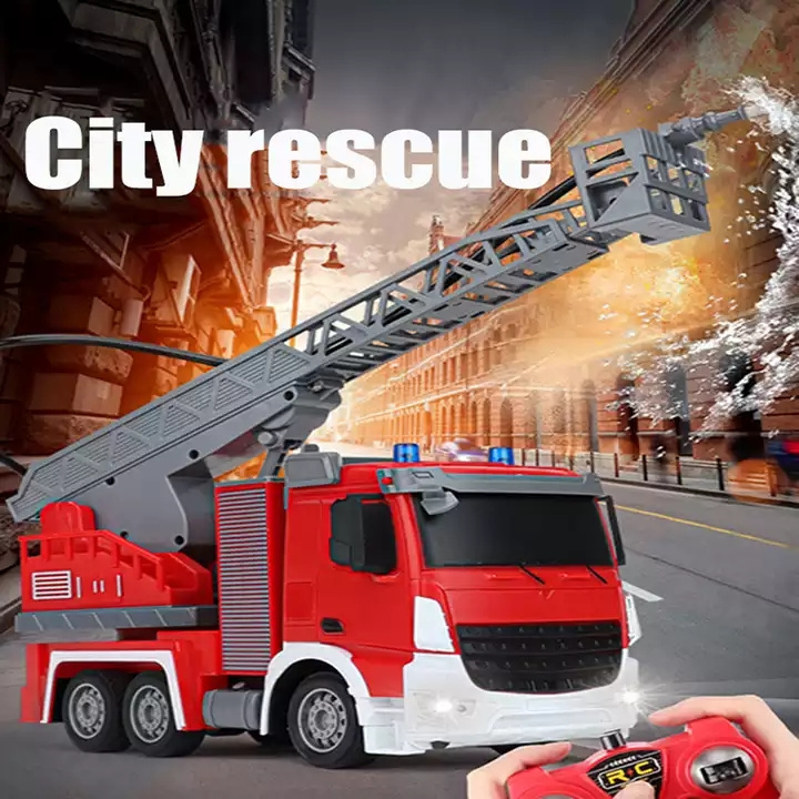 Wholesale Advanced Play Fire Truck Toy Children Educational Rc Car Toy New Fire Truck With Light Mini Fire Truck