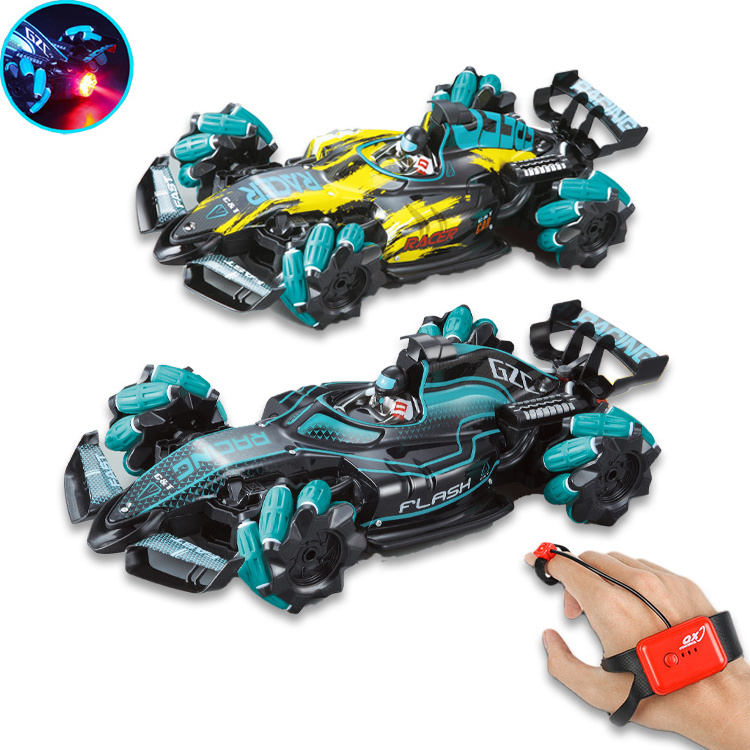 CPC Certified 360 Degree Spinning Spray Interactive Toys Fast And Furious Drifting Formula Gesture Control RC Car