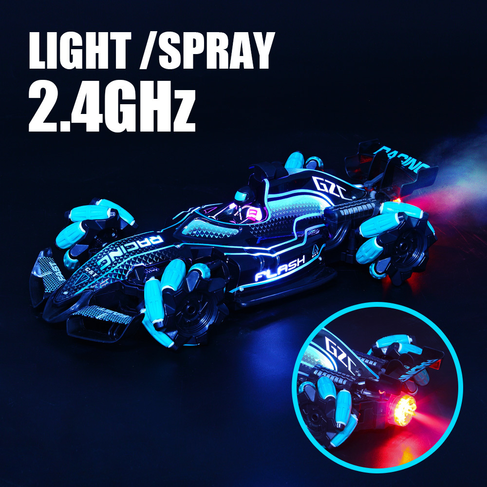 CPC Certified 360 Degree Spinning Spray Interactive Toys Fast And Furious Drifting Formula Gesture Control RC Car