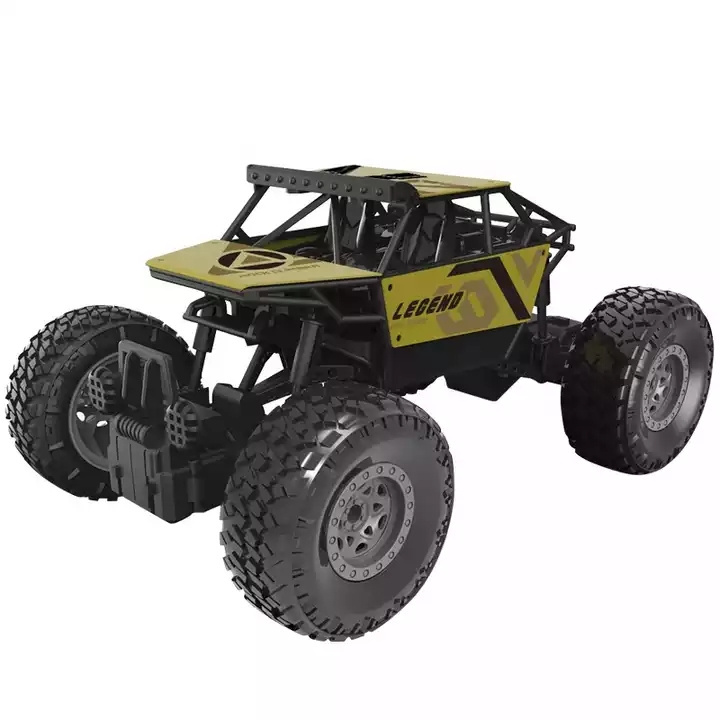 Small 4wd 2.4G Remote Control Rock Climbing Metal Truck Die Cast Toy Car Crawler Off Road High Speed Rc Car