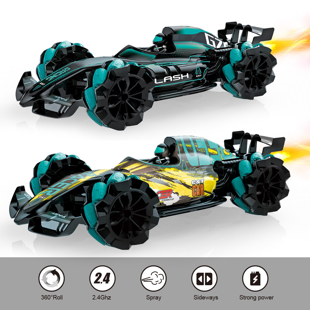 CPC Certified 360 Degree Spinning Spray Interactive Toys Fast And Furious Drifting Formula Gesture Control RC Car