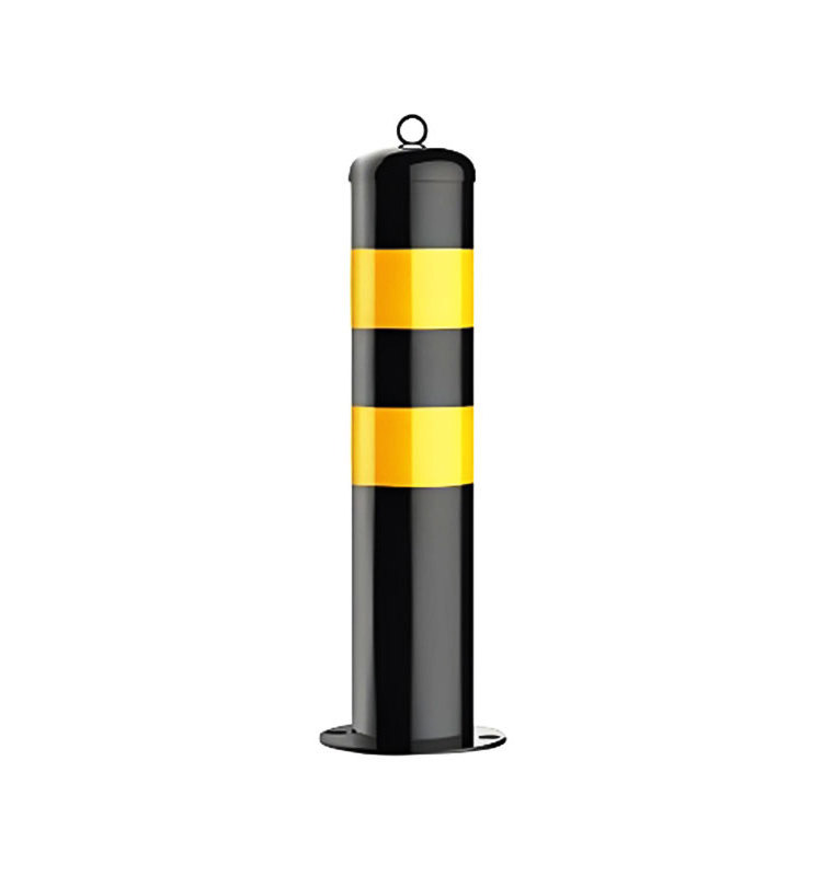 Warning post 20 inch stainless steel road divider sign 75cm 1m strong safety high quality yellow reflective hard parking barrier