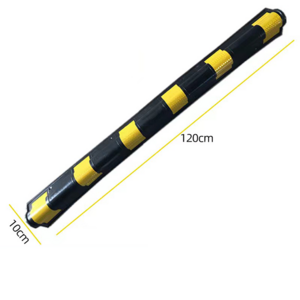 Durable Black Yellow Rubber Corner Guard for Parking Lot Shock Absorption Roadway Product