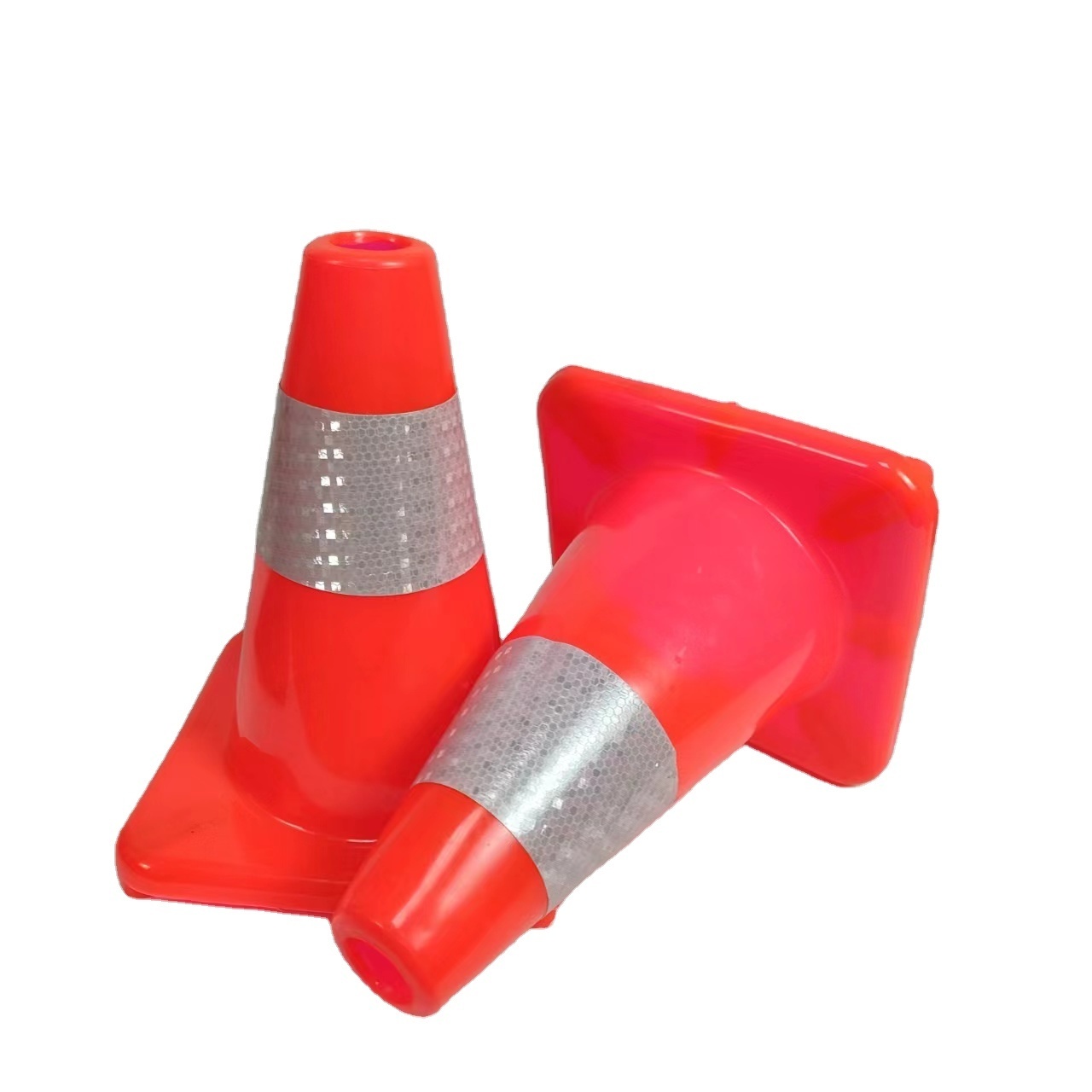 Top Selling 30 cm Flexible PVC Road Cone Manufacture's Traffic Safety Warning Product Used for Traffic Control