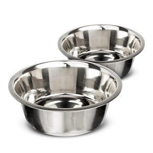 Stainless Steel Anti Slip Pet BowlAnti-slip Anti-overturn Non-slip Dog Food Stainless Steel Pet Bowl