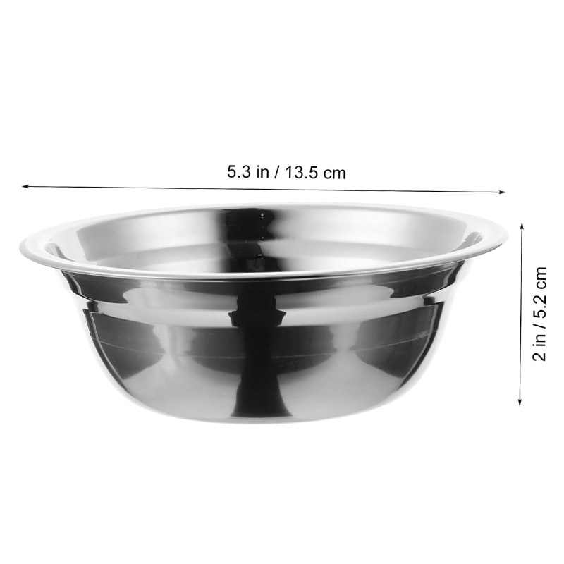 wholesale Rubber Non-slip Stainless Steel Pet Bowl Dog Metal Dogs Feeders Sliver Bowls