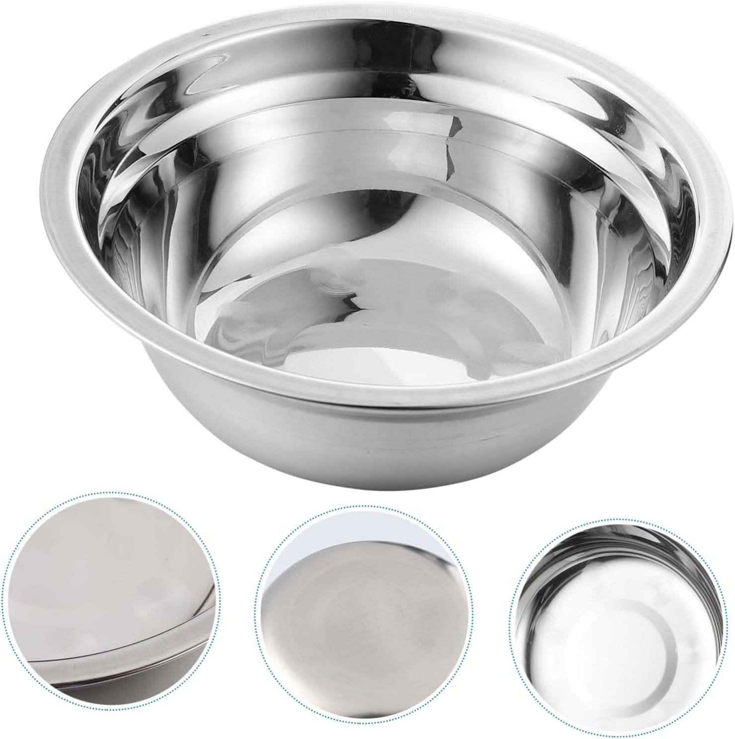 wholesale Rubber Non-slip Stainless Steel Pet Bowl Dog Metal Dogs Feeders Sliver Bowls