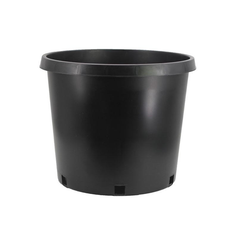 Good Hot Selling Black Round gallon plant pot black nursery plastic flower pot 1, 2, 5 gallon pots