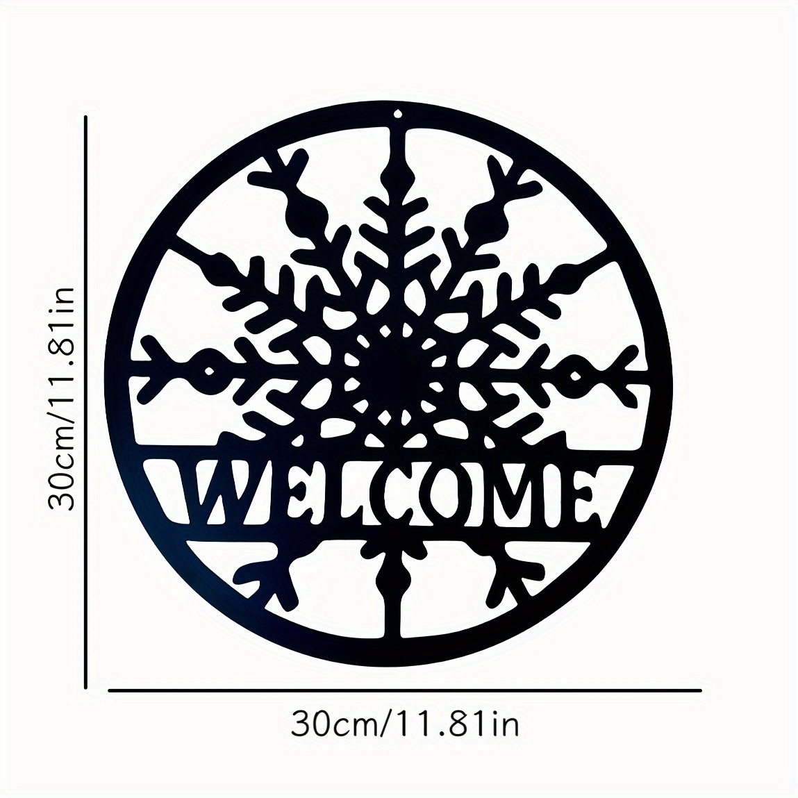 welcome home wall hanging Christmas metal interior and exterior wall hanging crafts holiday decoration