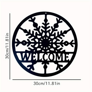 welcome home wall hanging Christmas metal interior and exterior wall hanging crafts holiday decoration