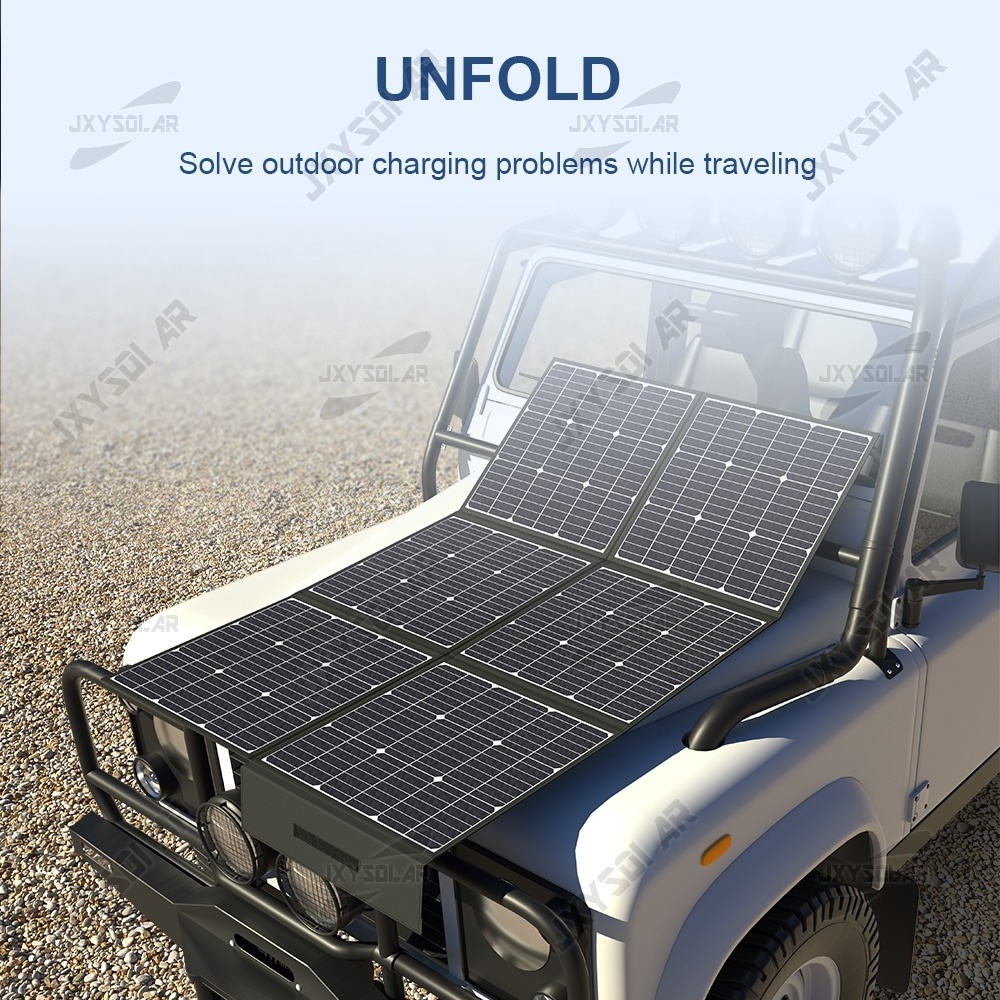 400W Portable Solar Panel for Solar Generator Compatible with Various Power Station Foldable Solar