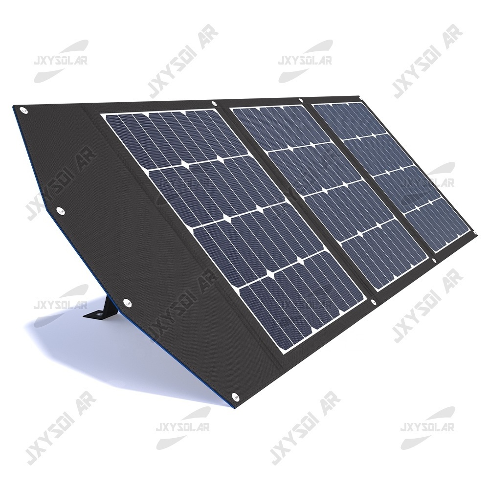 120W Foldable Solar Panel SunPower Cells for Portable Power Station Solar Generator Solar Charger 12V Battery Off Grid Solar