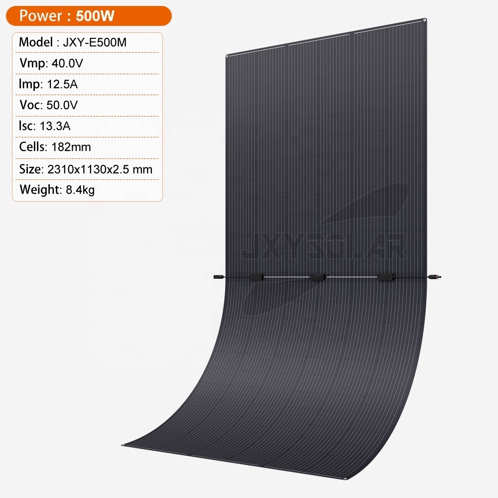 500 Watt 40 Volt Reliable Performance Flexible Solar Panels Maximum Power Yield Panel for Continuous Power Off-Grid Applications