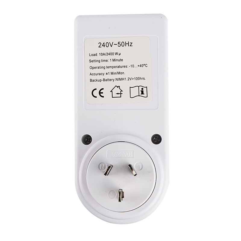 JYD 240V 10A 2400W LCD Screen Display AU Plug Timing switch Intelligent Plug Timer Socket Electronic Timer Switch Socket